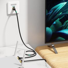 Ugreen Mrežni kabel patchcord STP RJ45 Cat 7 5 m črn