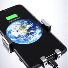 HURTEL Gravitacijski avtomobilski držalo za pametni telefon za reže za zračenje, črn