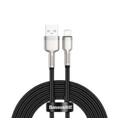 BASEUS Kabel Cafule Series Metal Data USB-A - iPhone Lightning 2,4 A 1 m - črn