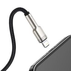 BASEUS Kabel Cafule Series Metal Data USB-A - iPhone Lightning 2,4 A 1 m - črn
