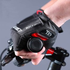 ROCKBROS Kolesarske rokavice z gel vložki velikost M črne