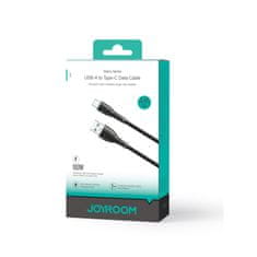 Joyroom Kabel Starry Series USB-A - USB-C 100 W, 1 m, črn