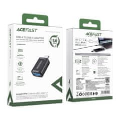 AceFast USB-A na USB-C 3.0 adapter (moški) 5 Gb/s - črn