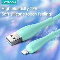 Joyroom Kabel za iPhone USB-A - Lightning 3A indikator polnjenja 2 m zelen