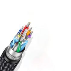 Ugreen Kabel z kotnim priključkom USB - USB-C 5 Gb/s 3 A 1 m črn