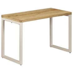 Vidaxl Jedilna miza 115x55x76 cm trden mangov les in jeklo