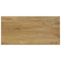 Vidaxl Jedilna miza 115x55x76 cm trden mangov les in jeklo