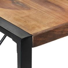 Vidaxl Jedilna miza 140x140x75 cm trden les s finišem iz palisandra