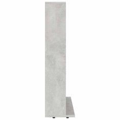 Vidaxl Omarica za CD plošče betonsko siva 100x23x89,5 cm iverna plošča