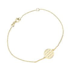 Cutie Jewellery Nežna ženska zapestnica iz rumenega zlata Z0121-60-X-1