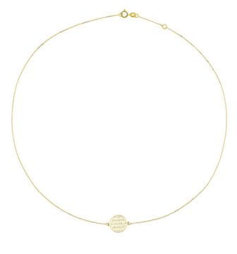 Cutie Jewellery Ujemajoča se ogrlica iz rumenega zlata Z0120-40-X-1