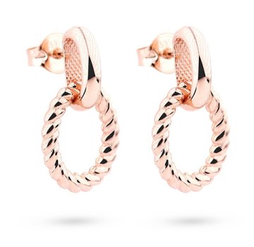 Cutie Jewellery Modni uhani iz rožnatega zlata Z5028-20-X-4