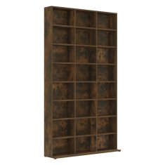 Vidaxl Omarica za CD-je dimljeni hrast 102x23x177,5 cm konstruiran les