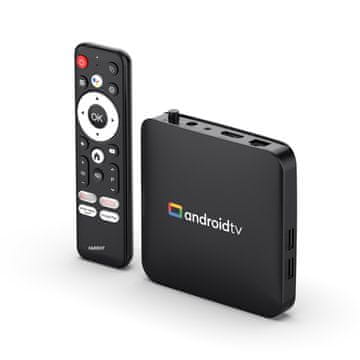 BergMont Smart tv box H96 max Android 14, DECODER 2/16 GB, WiFi 6, Bluetooth 5.0, medijski predvajalnik, Netfilx, Youtube, Google 4 K