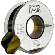 Professional Lab Silk PLA Dvojna Barva črna zlata Filament 1.75mm – Professional Lab Sijajni Filament za 3D Tisk (1kg Kolut)