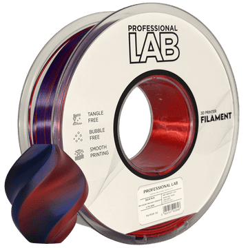 Professional Lab Silk PLA Trojna Barva Večerni Mir filament 1.75mm – Professional Lab Sijajni Filament za 3D Tisk (1kg Kolut)