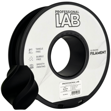 Professional Lab PLA+ Črna Filament 1.75mm – Professional Lab za 3D Tisk (1kg Kolut)