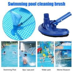 HOME & MARKER® Sesalnik za bazen na vrtno cev, z mrežastimi vrečkami in krtačo, za bazene, jacuzzi in fontane | OVERBAGSPOOL