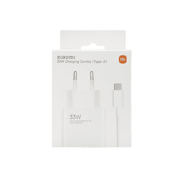 Xiaomi Hišni polnilec MDY-16- EF USB A 33W s kablom Type C 3A - bel (EuBlister)