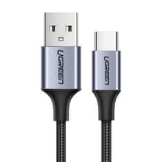 Ugreen Kabel USB-A - USB-C QC 3.0 3A 0,25 m - siv