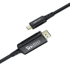 AceFast USB-C na HDMI 4K 60Hz HDR avdio-video kabel 1,8 m - črn