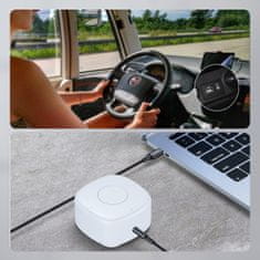 Choetech AUX USB-C avdio kabel - mini jack 3,5 mm 1 m - črn