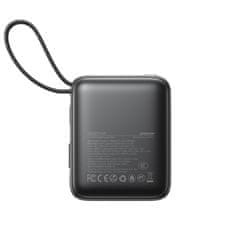 Joyroom Powerbank 10000mAh 22,5W z vgrajenimi kabli USB-C Lightning - črn