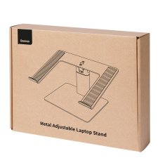 BASEUS Podstavek za prenosni računalnik 11"-17,3" nastavljiva višina aluminijast srebrn
