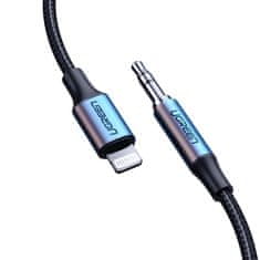 Ugreen AUX avdio kabel za iPhone MFI Lightning - 3,5 mm mini jack 1 m siv