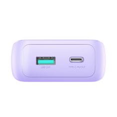 Joyroom Mini powerbank 20000mAh z vgrajenimi kabli JR-PBC07 30W svetlo vijolična