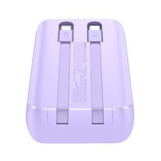 Joyroom Mini powerbank 20000mAh z vgrajenimi kabli JR-PBC07 30W svetlo vijolična