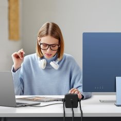 Ugreen Polnilnik z napajalno letvijo AC 240V GaN 2x USB-C 2x USB-A 3x AC 240V - črn