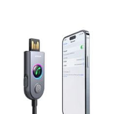Joyroom Avtomobilski brezžični sprejemnik oddajnik Audio USB AUX JR-CB6 siv