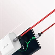 Ugreen Kabel USB-C - USB-C 2.0 3A, rdeč