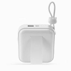 Joyroom Powerbank s stojalom, kablom USB-C in Iphone Lightning Cutie Series 10000mAh 22,5W bel
