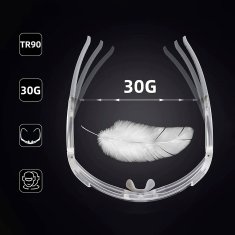 ROCKBROS Fotochromna kolesarska očala z UV filtri 400 UVA in UVB, bela