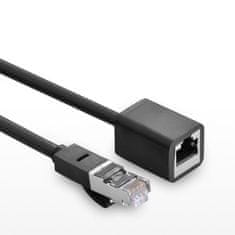 Ugreen Podaljšek za kabel FTP Ethernet RJ45 Cat 6 1000 Mbps 2 m črn