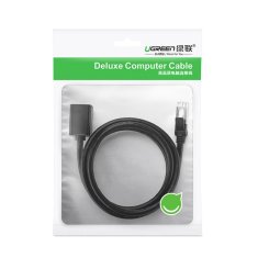 Ugreen Podaljšek za kabel FTP Ethernet RJ45 Cat 6 1000 Mbps 2 m črn