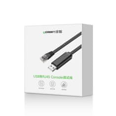 Ugreen Kabel konzola USB - RJ45 prehodnik ethernet 1,5 m črn