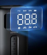 Ugreen Zračni kompresor 150PSI 10bar z akumulatorjem in LED svetilko, črn