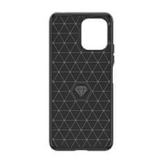 HURTEL Elastični etui ovitek vzorec karbon za Xiaomi Redmi 12 Carbon Case črn