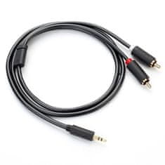 Ugreen Avdio kabel 3,5 mm mini jack (moški) - 2RCA (moški) 1 m - siv