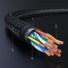 Ugreen HDMI 2.0 4K avdio-video kabel, trpežen, opleteni, 1 m, črn