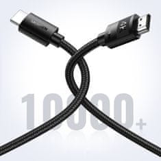 Ugreen HDMI 2.0 4K avdio-video kabel, trpežen, opleteni, 1 m, črn