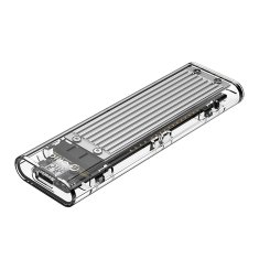 Orico Ohišje za disk TCM2-C3 M.2 NVME na USB-C 10 Gb/s – sivo-prozorno