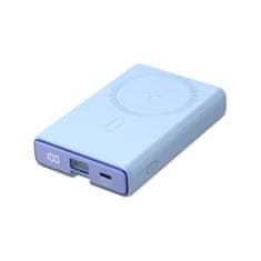 Joyroom Magnetni powerbank 10000 mAh 20 W s podstavkom + kabel Lightning – USB-C, modri