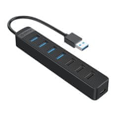 Orico Hub razdelilnik TWU32-4A USB-A - USB-A USB-C 5V/3A - črn