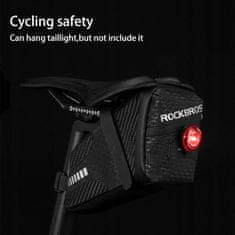 ROCKBROS Vodoodporna torba za kolo, pritrjena pod sedež, prostornina 1,5 l, črna