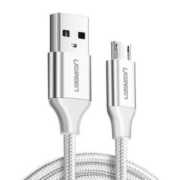 Ugreen Kabel USB-A - micro USB 2,4 A, 1,5 m, bel