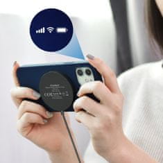 Choetech Magnetni indukcijski polnilnik za iPhone 15W MagSafe črn